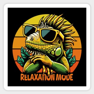 Relaxation mode: The Ultimate Iguana T-Shirt Sticker